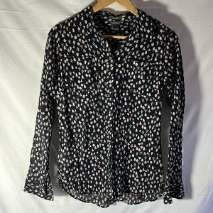 Eddie Bauer Trees Print Top size Small